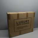 GXT Bench Seat Cover, Premium Faux Leather Bench Seat Covers for Trucks - Universal Fit for Most Sedans SUV Pick-up Truck, Durable for Long Lasting Protection(Earth Yellow and Grey)