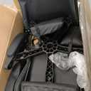 HLDIRECT Gaming Chair with Footrest, Lumbar Support & Headrest, Black&Green, Standard