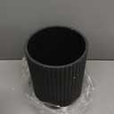 Black Luxury Stone Bathroom Trash Can, Modern Bathroom Office Trash Can, Resin Wastebasket, Garbage Receptacle Bin for Bathrooms, Offices, Powder Rooms, Kitchens (Black)