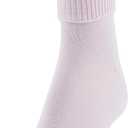 GOLDTOE Women's Classic Turn Cuff Socks (Multipairs) (Medium, White/Pink Assorted (6-pairs))