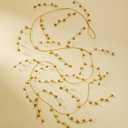 Sosation 78 Inch Christmas Jingle Bell Garland Gold Metal Vintage Hanging Jingle Bell Garland Hanging String for Christmas Tree Home Office Wall Door Crafts Decorations