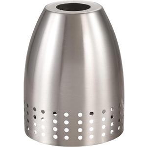 Aspen Creative 21065-10-1, Satin Nickel Shade for Lighting Fixture, Pendant Light, Size: 5" D x 6-3/8" H, Center Hole: 1-5/8"