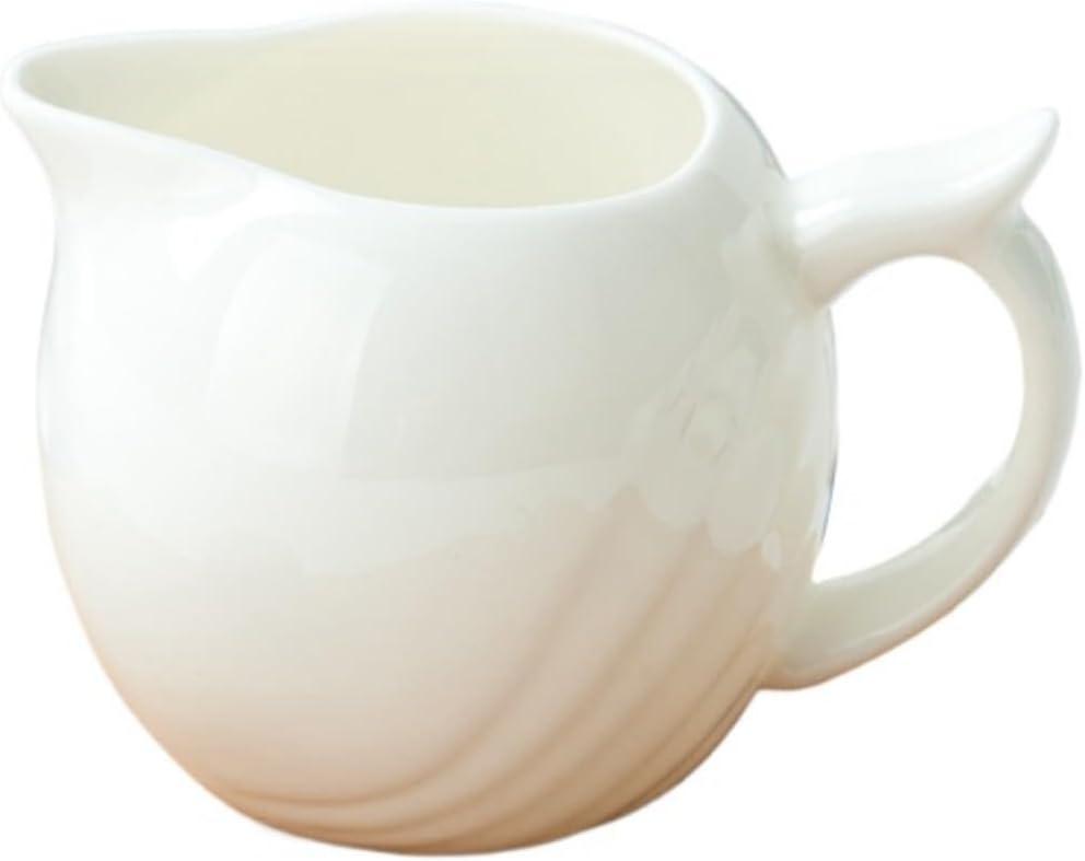Milk Frother Cup,Milk Frothing Pitcher Espresso Machine Accessories Barista Tools Latte Art Coffee Essentials Ceramics Bone China Chocolate Handle Creamer (Classic)