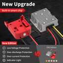 Kzreect DC 18V to 12V Step-Down Converter Compatible with Milwaukee 18V Battery, Over-Discharge Protection, DC 12V 20A 240W Buck Converter Voltage Regulator with Switch for Golf Cart RC Car Truck DIY