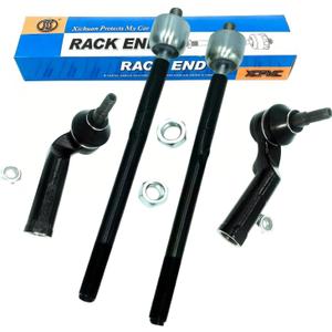 4-Set Front Outer Inner Tie Rod End Kits 2013-18 C-Max Escape 2014-18 Transit Connect 2012-18 Focus Left & Right ES800955 ES800954 EV800898 Automotive Replacement Parts