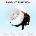 HVAC Blower Motor Assembly 700190 Heater Blower Motor Fit for 2004-2005 Mercedes-Benz CLK320 /2005-2009 Mercedes-Benz CLK500 /2005-2006 Mercedes-Benz CLK55 AMG / 2001-2005 Mercedes-Benz C240