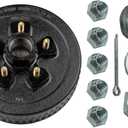 Ultra-Fab Hub/Drum Assembly - Loaded (3,500 lb. Capacity, 5 Lug, 4.5", 1/2"-20, for 10" Brake)