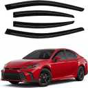 Canvcle Window Visors Rain Guards for 2025 2026 Toyota Camry Accessories, Outside-Mount Tape-On Side Window Wind Deflectors Vent Visors Shades Rainproof 4PCS