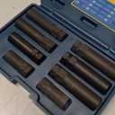 MABLEVI 8PCS Wheel Lock Removal Kit, SAE Metric Locking Lug Nut Master Key Set for Aftermarket and Factory Wheel Tire Keys, Removing Spline Lug Nut Socket