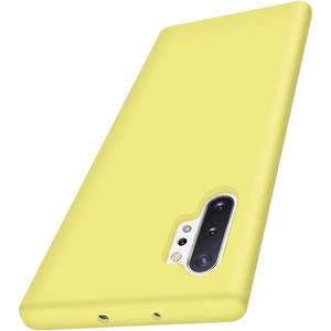E Segoi Shockproof Designed for Samsung Galaxy Note 10 Plus Case 6.8inch Shockproof and Scratch-Resistant [2.0mm] Slim Fit Flexible Soft TPU Cover Galaxy Note10+ (Yellow)