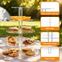 1 Pcs Cupcake Stand, 5 Tier Cupcake Holder, Acrylic Cupcake Stand Round Cupcake Tower Round Tiered Cupcake Holder, Clear Acrylic Cup Cake Tower Stand for Party, Wedding, Birthday, Baby Shower, Halloween