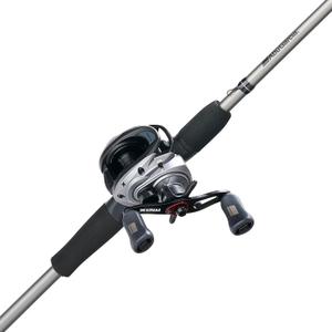 Abu Garcia Max X Baitcast Reel and 7' 2-Piece Fishing Rod Combo, Graphite Composite Rod Blank Construction, Split EVA Handles