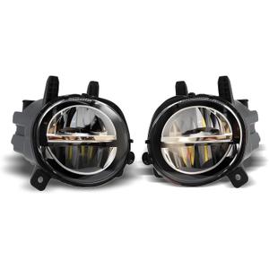 Nakkaa Front Fog Light Assembly Compatible with 3 Series F30 F35 320i 328d 330e 428i 435i 430i 440i 2012-2018 Passenger and Driver Side Lamp 63177315559 63177315560 Not Halogen
