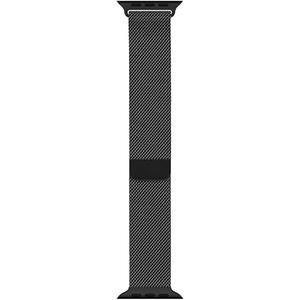 Apple Watch Band - Milanese Loop (42,44,45mm) - Black - Medium