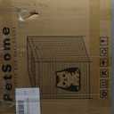 Snughome Cat Litter Box Enclosure Furniture Hidden with Cat Litter Mat, Hidden Cat Washroom Furniture with Door, Handwoven Rattan Cat Washroom Box, Indoor Pet House for Living Room, Bedroom(Grey) (20.87"L x 16.93"W x 22.44"H)