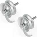 2 Pack Sliding Gate Rollers 5" Steel Pipe Track Roller Galvanized for 1 5/8" Pipe Track, (Pack of 2)