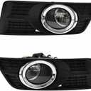 Fog Lights Compatiable with 2010-2016 Cadillac SRX with Switch and Wiring Harness Fog Lamp Set