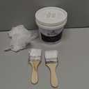 Silver Paint 35 Fl Oz Metallic Liquid Silver Leaf Paint Rich Silvers Paint for Metal, Wood, Canvas, Appliance, Furniture, Clay DIY, & Art Handcrafts Fast Dry Acrylic Metallic Finish Artwork Home Dcor