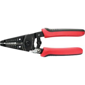 Gardner Bender GS-360 Electrical Wire Stripper & Lock Tool, Comfort Grip, Solid & Stranded Wire, 10-20 AWG,Red