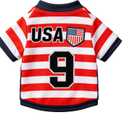 Dog Jersey Dog Soccer Jersey - Stretch Breathable Summer Dog Shirts Dog Clothes XXL