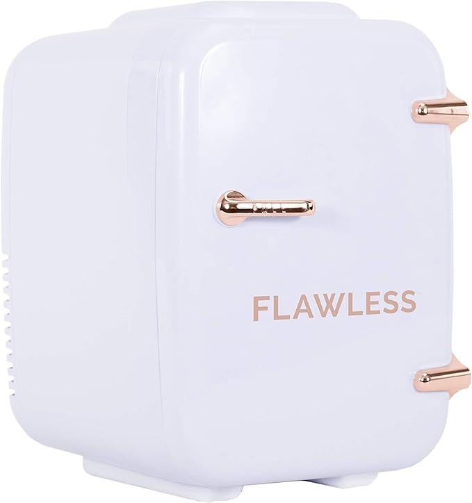 Finishing Touch Flawless Mini Beauty Fridge for Makeup and Skincare, White, 4 Liter