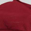 Bikini Swimwear Splicing Women Sexy Strap Solid Swimsuit Two-Piece Bathing Two Piece Shorts Swimsuits for Women (Red, M)