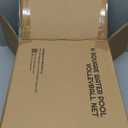 A11N 4-Way Volleyball Pool Net, Adjustable Height, 4-Player Swimming Pool Game Volleyball Net for Pool with Stabilizing System