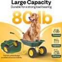 8 x VIVOHOME Kids Wheelbarrow Children Garden cart with Toddler Gardening Tool Set Child Wheel Barrel Outdoor Indoor Toys Gift Green