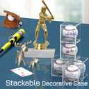 Baseball Display Case, UV Protected Baseball Case, Acrylic Baseball Holder, Memorabilia Display Case for Single Ball, Memorabilia Showcase Autograph Ball Protector - for Official Size Ball  (Clear-4 Pack)