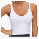 THE GYM PEOPLE Womens' Sports Bra Longline Wirefree Padded with Medium Support L