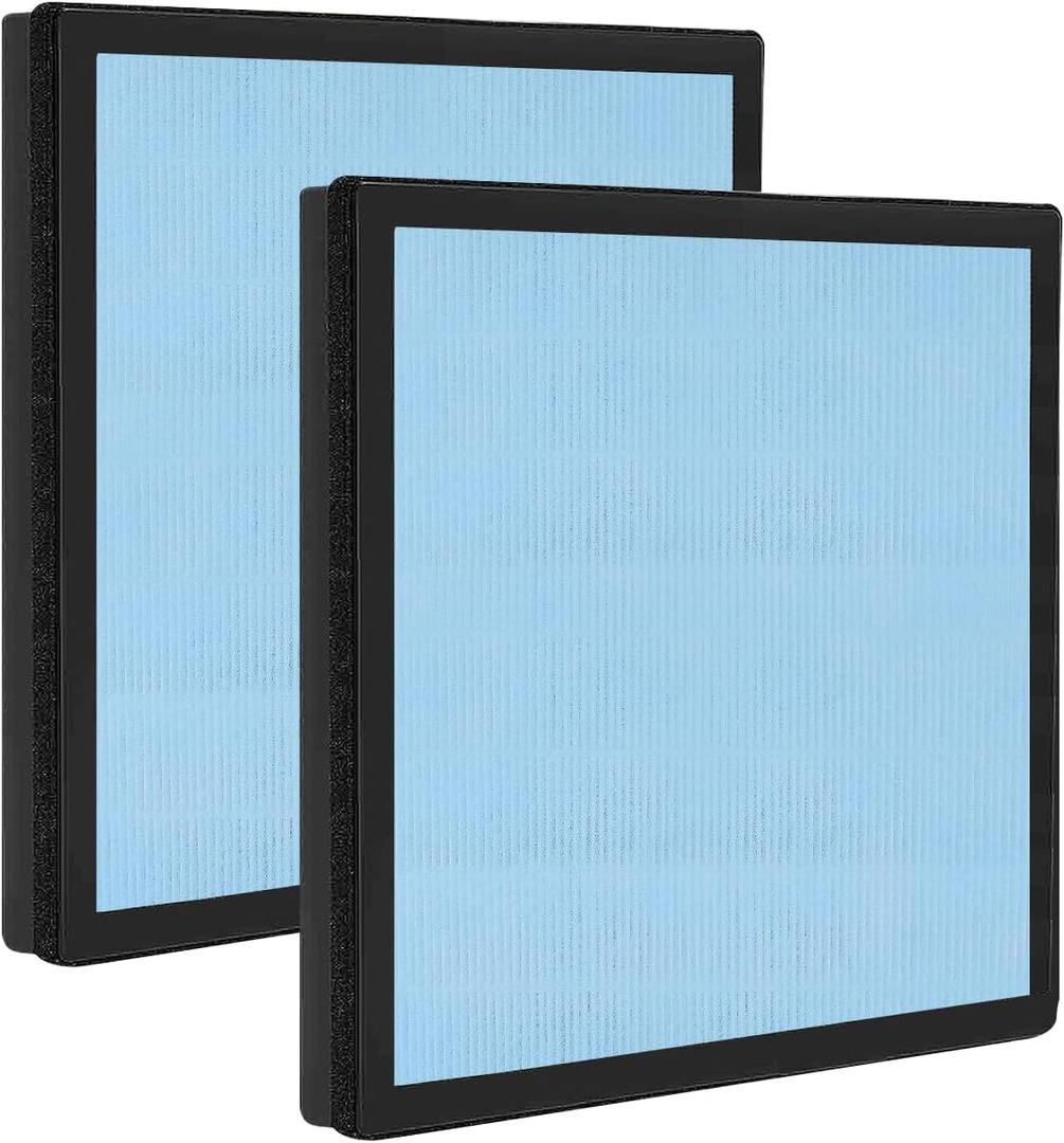 2 Pack HEPA 550 Filter, HEPA& Activated Carbon Filter Replacement Compatible with AlorAir CleanShield HEPA 550 Air Scrubber (17.2"×15.3"×2")