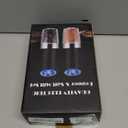 XinXu Gravity Electric Pepper and Salt Grinder Set, Adjustable Coarseness, with LED Light, One Hand Automatic Operation (Set/Black X)