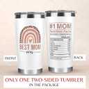 Mocosweeties Gifts for Mom from Daughter Son - Birthday, Valentines, Mothers Day Mom Gifts for Wife, Her - Mother's Day Ideas for Mama, Mother - Gift for New Moms, Mothers - 20 Oz Tumbler