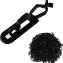 Christmas Light Clips All in One Clips 100Pack, Universal Gutter and Shingle Clip Hooks for Hanging C7, C9 and Mini Lights, Outdoor Xmas Holiday Light Hanger Clips Outside, No Tools Required