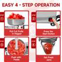 450W Stainless Steel Electric Jam Maker, Commercial Tomato Milling Machine Food Strainer Sauce Squeezer for Soft Fruits Home Kitchen Restaurant