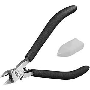 Stedi 5-inch Model Nippers, with Ultra-thin Single-edge and Blade Case Plastic Model Tools for Gundam Repairing Plastic Model and Fixing, Black