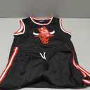 Ultra Game Boys NBA Official Super Soft Jersey Tank Top & Basketball Shorts Set (10-12, Black)