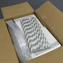 250 Count Silver Disposable Plastic Dinnerware Set, 50 Silver Plates, 25 Plastic Silverware, 25 Cups and Straws, 50 Napkins, Perfect for Wedding Party