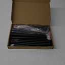 Macarrie 24 Packs Flameless Taper Candles Battery Operated Fake 11 Inch Long Candlelight LED Flameless Candlesticks Flickering Tapered for Christmas Church Prayer New Year Wedding(Black)