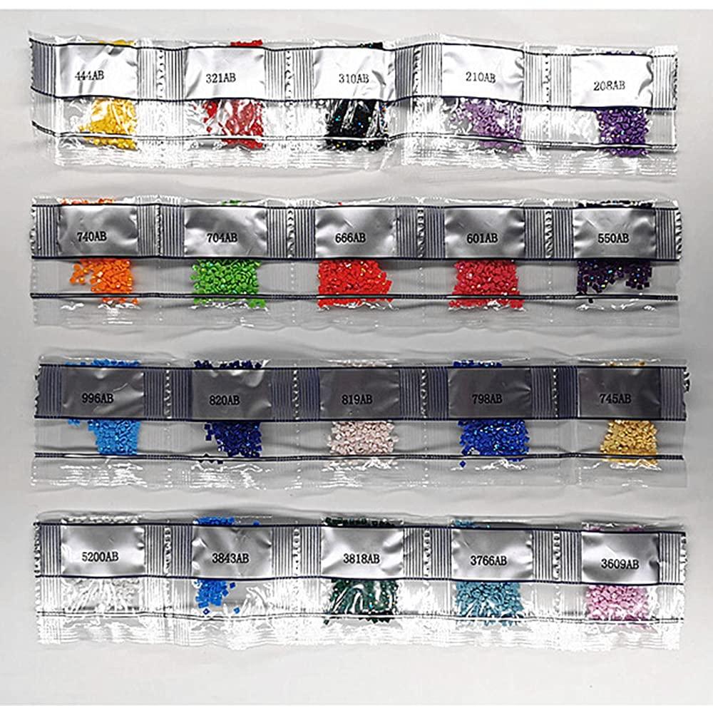 Diamond Painting Accessory Square AB 20 Drills Colors Sales for Diamond Painting Christmas Home DecorationPer Bag= 200 Pieces