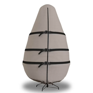 Christmas Tree Storage Bag - Upright Zippered Canvas Cover for 9-Foot Artificial Trees with Buckle Straps and Cinch by Tiny Tim Totes