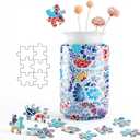 2026 Upgraded 3D Puzzle Vase Unique Flower Vase for Adults Made by 162 Curved Plastic Puzzle Pieces, Vases for Flower Home Creative Gift for Parents