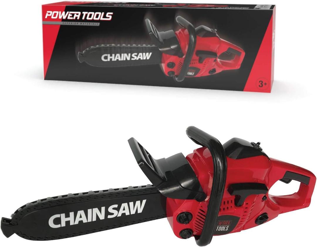 The Bubble Factory Electric Toy Chain Saw with moveable Blade and Sound Effect