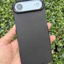 Rare 600D Premium Aramid Carbon Fiber Case for Apple iPhone Air, MagSafe Compatible, Slim Fit with Metal Ring Camera Protection (iPhone Air) Black