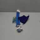 Yarn Swift, Yarn Umbrella Swift for Crocheting, Adjustable Angle Height Skein Holder Compatible with Ball Winder Gifts for Knitting Loves, Easy to Install, Foldable Design with Storage Bag (Blue)