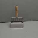 Sprinkle & Sweep Metal Cat Litter Scoop - Heavy Duty Litter Scooper & Speed Sifter with Comfortable Beech Wood Grip - Washable Convenient Stand for Easy and Efficient Cleaning