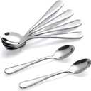 Hiware 6-Piece Demitasse Espresso Spoons, 4 Inches Stainless Steel Mini Coffee Spoons