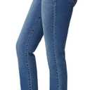 Angels Forever Young Women's Jeanie Lift Mid-Rise Straight Ankle Jeans (Blue) 6