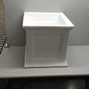Mayne 5825W Fairfield Patio Planter, White, 20-Inch