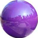 VCUTEKA Gazing Ball, 10" Stainless Steel Mirror Ball Reflective Garden Sphere, Gazing Globe for Home Garden Patio Lawn Outdoor and Indoor Decorative, Purple